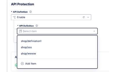 Figure: Select API Definition