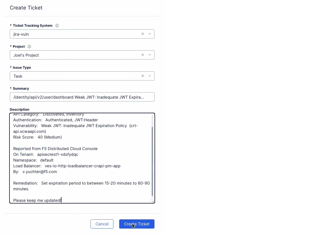 Figure: Enter Issue Details